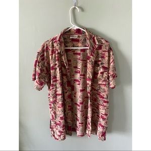 Fila 100% Silk Button Down